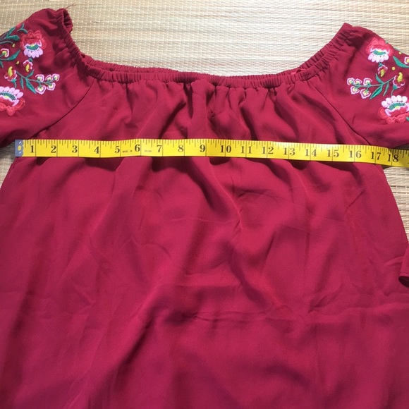 BLUEH CIEL EMBROIDERED Women’s Blouse Size S - Picture 8 of 16